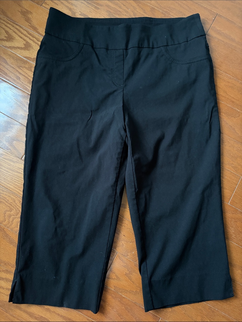 Ruby Rd. Classic Black Pull-On Capri
